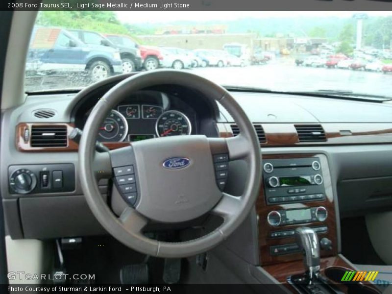 Light Sage Metallic / Medium Light Stone 2008 Ford Taurus SEL