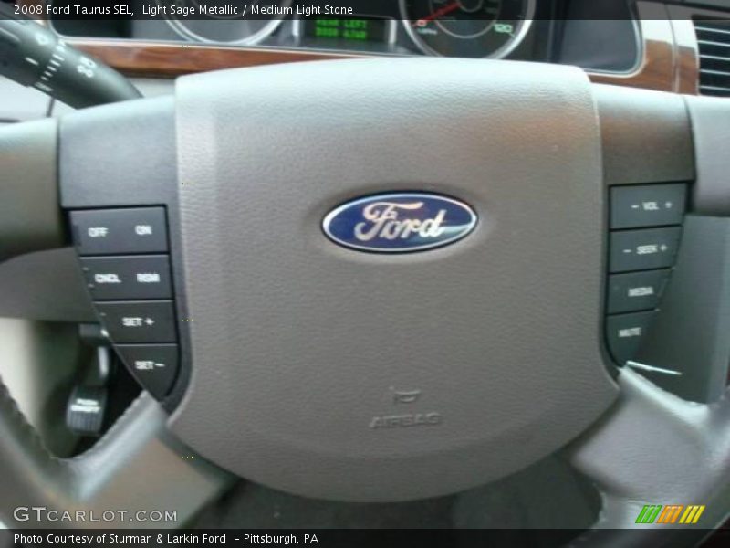 Light Sage Metallic / Medium Light Stone 2008 Ford Taurus SEL