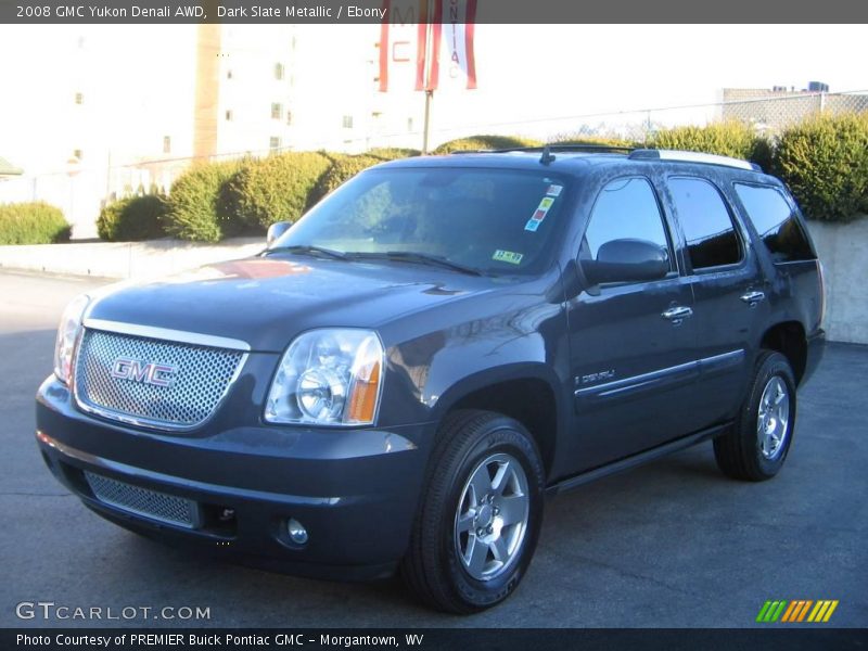 Dark Slate Metallic / Ebony 2008 GMC Yukon Denali AWD