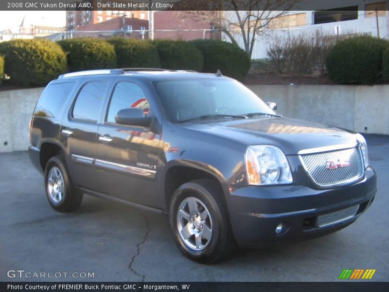 Dark Slate Metallic / Ebony 2008 GMC Yukon Denali AWD