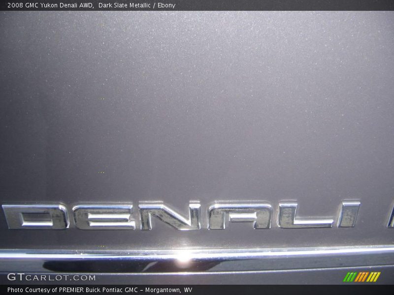 Dark Slate Metallic / Ebony 2008 GMC Yukon Denali AWD
