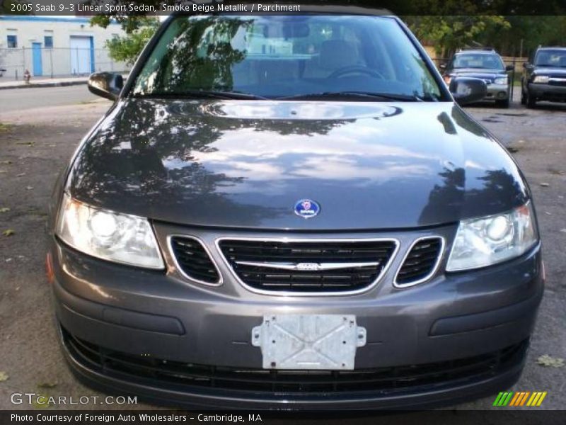 Smoke Beige Metallic / Parchment 2005 Saab 9-3 Linear Sport Sedan