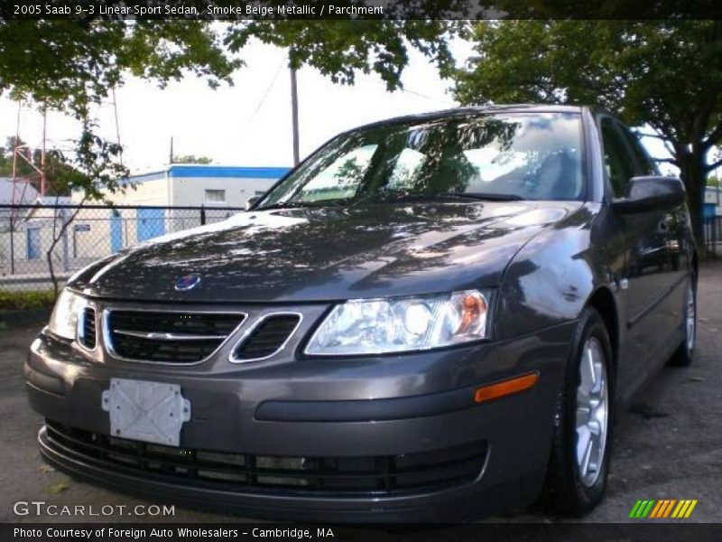 Smoke Beige Metallic / Parchment 2005 Saab 9-3 Linear Sport Sedan