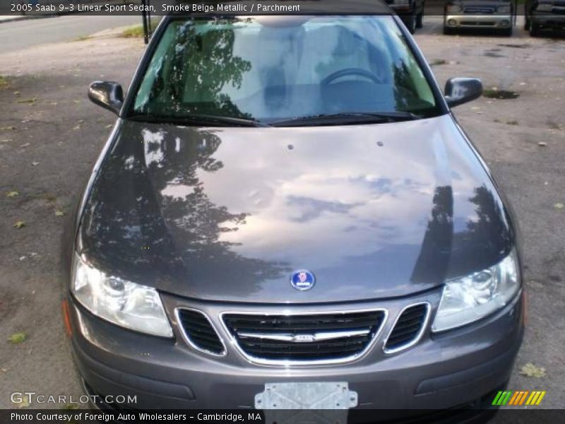 Smoke Beige Metallic / Parchment 2005 Saab 9-3 Linear Sport Sedan