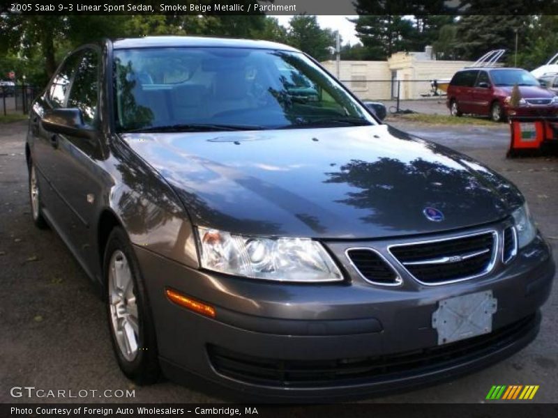 Smoke Beige Metallic / Parchment 2005 Saab 9-3 Linear Sport Sedan