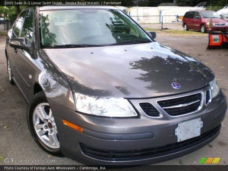 Smoke Beige Metallic / Parchment 2005 Saab 9-3 Linear Sport Sedan