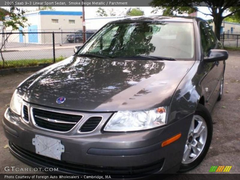 Smoke Beige Metallic / Parchment 2005 Saab 9-3 Linear Sport Sedan