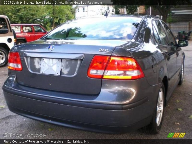 Smoke Beige Metallic / Parchment 2005 Saab 9-3 Linear Sport Sedan