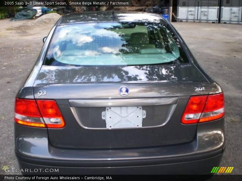 Smoke Beige Metallic / Parchment 2005 Saab 9-3 Linear Sport Sedan