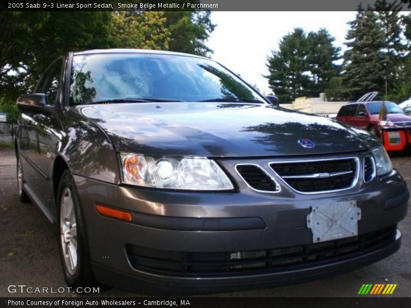 Smoke Beige Metallic / Parchment 2005 Saab 9-3 Linear Sport Sedan