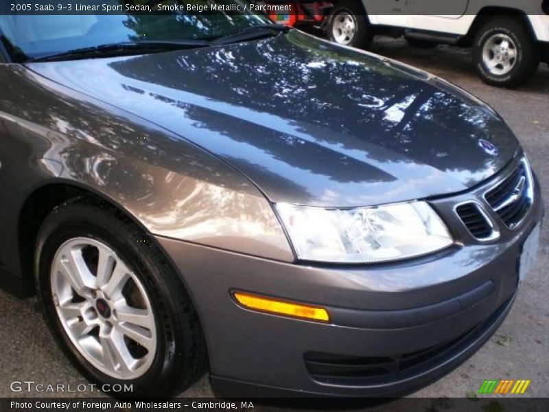 Smoke Beige Metallic / Parchment 2005 Saab 9-3 Linear Sport Sedan