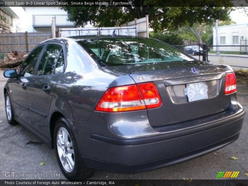 Smoke Beige Metallic / Parchment 2005 Saab 9-3 Linear Sport Sedan