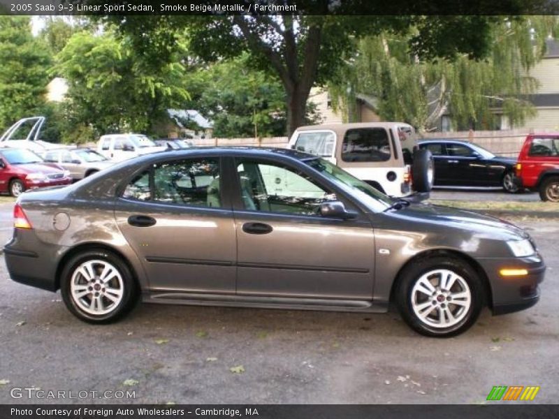 Smoke Beige Metallic / Parchment 2005 Saab 9-3 Linear Sport Sedan