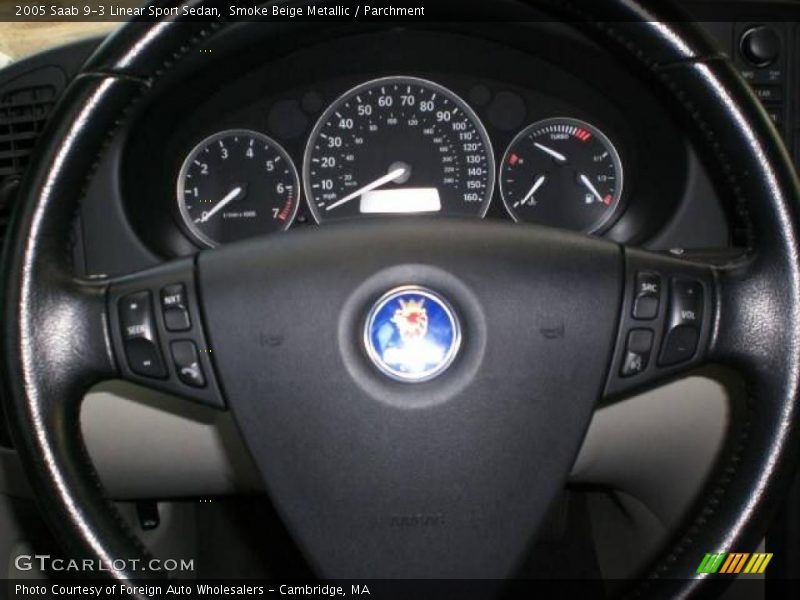 Smoke Beige Metallic / Parchment 2005 Saab 9-3 Linear Sport Sedan