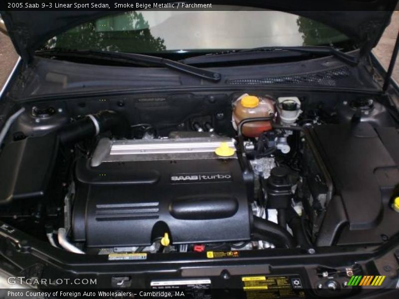 Smoke Beige Metallic / Parchment 2005 Saab 9-3 Linear Sport Sedan