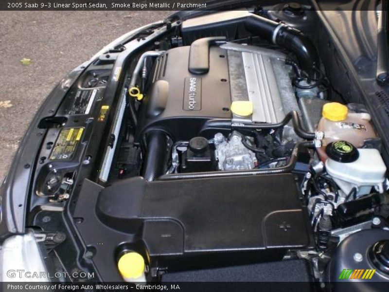 Smoke Beige Metallic / Parchment 2005 Saab 9-3 Linear Sport Sedan