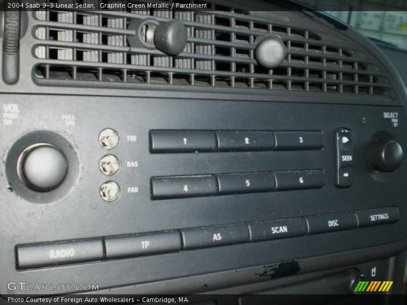 Graphite Green Metallic / Parchment 2004 Saab 9-3 Linear Sedan