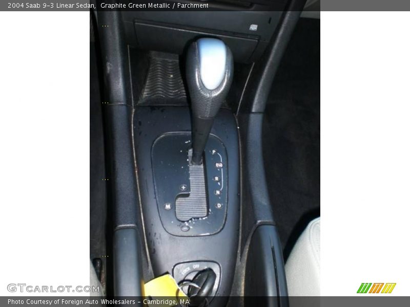 Graphite Green Metallic / Parchment 2004 Saab 9-3 Linear Sedan