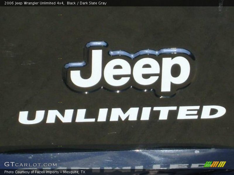 Black / Dark Slate Gray 2006 Jeep Wrangler Unlimited 4x4
