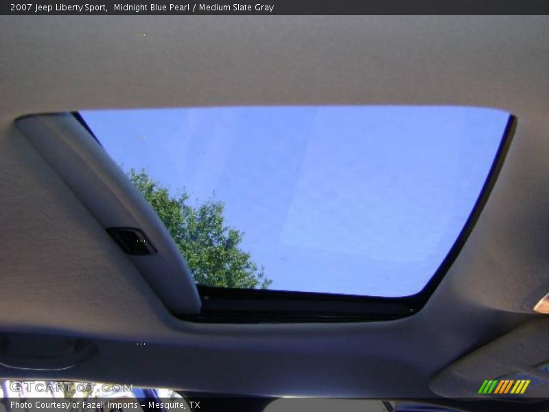 Midnight Blue Pearl / Medium Slate Gray 2007 Jeep Liberty Sport
