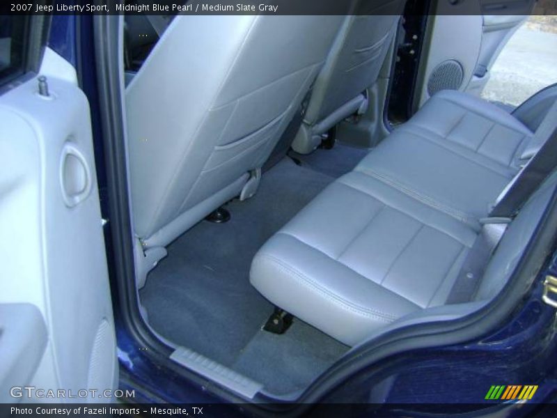 Midnight Blue Pearl / Medium Slate Gray 2007 Jeep Liberty Sport