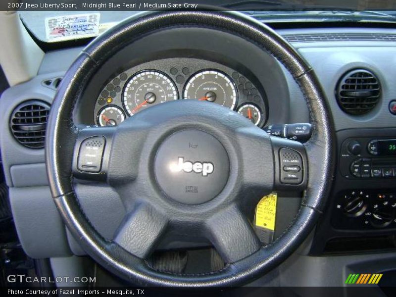 Midnight Blue Pearl / Medium Slate Gray 2007 Jeep Liberty Sport