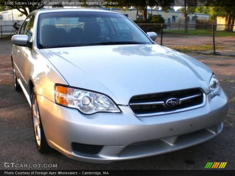 Brilliant Silver Metallic / Off-Black 2006 Subaru Legacy 2.5i Sedan