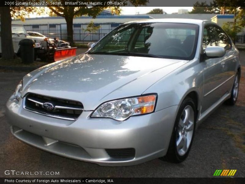 Brilliant Silver Metallic / Off-Black 2006 Subaru Legacy 2.5i Sedan