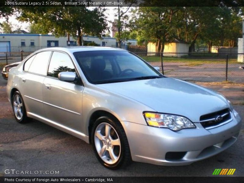 Brilliant Silver Metallic / Off-Black 2006 Subaru Legacy 2.5i Sedan