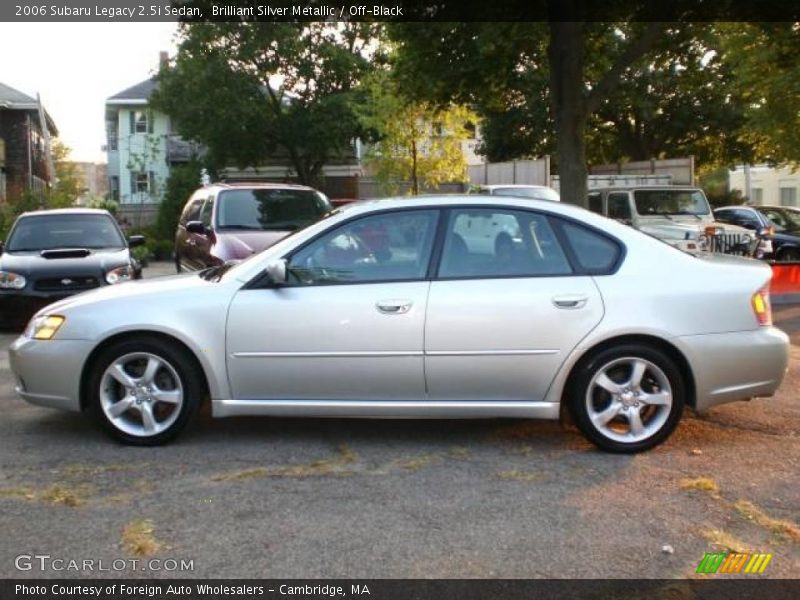 Brilliant Silver Metallic / Off-Black 2006 Subaru Legacy 2.5i Sedan