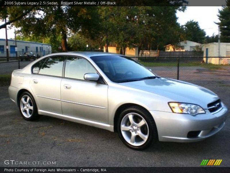 Brilliant Silver Metallic / Off-Black 2006 Subaru Legacy 2.5i Sedan