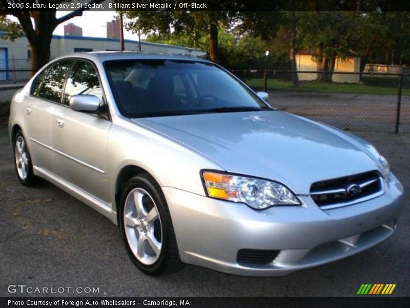 Brilliant Silver Metallic / Off-Black 2006 Subaru Legacy 2.5i Sedan