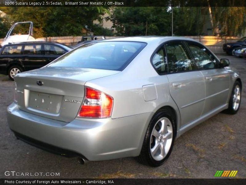 Brilliant Silver Metallic / Off-Black 2006 Subaru Legacy 2.5i Sedan