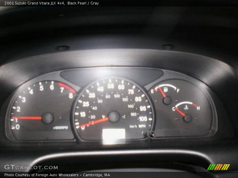 Black Pearl / Gray 2001 Suzuki Grand Vitara JLX 4x4