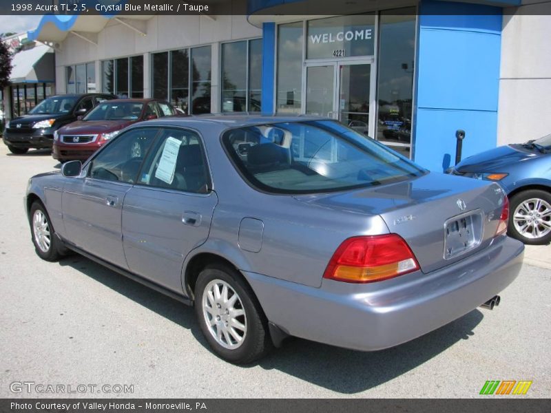 Crystal Blue Metallic / Taupe 1998 Acura TL 2.5