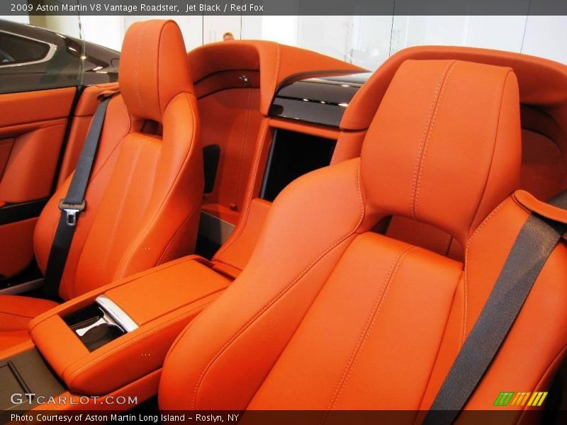 Jet Black / Red Fox 2009 Aston Martin V8 Vantage Roadster
