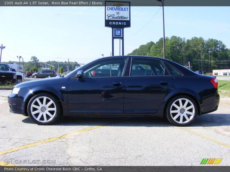 Moro Blue Pearl Effect / Ebony 2005 Audi A4 1.8T Sedan