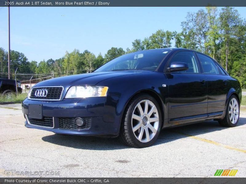 Moro Blue Pearl Effect / Ebony 2005 Audi A4 1.8T Sedan