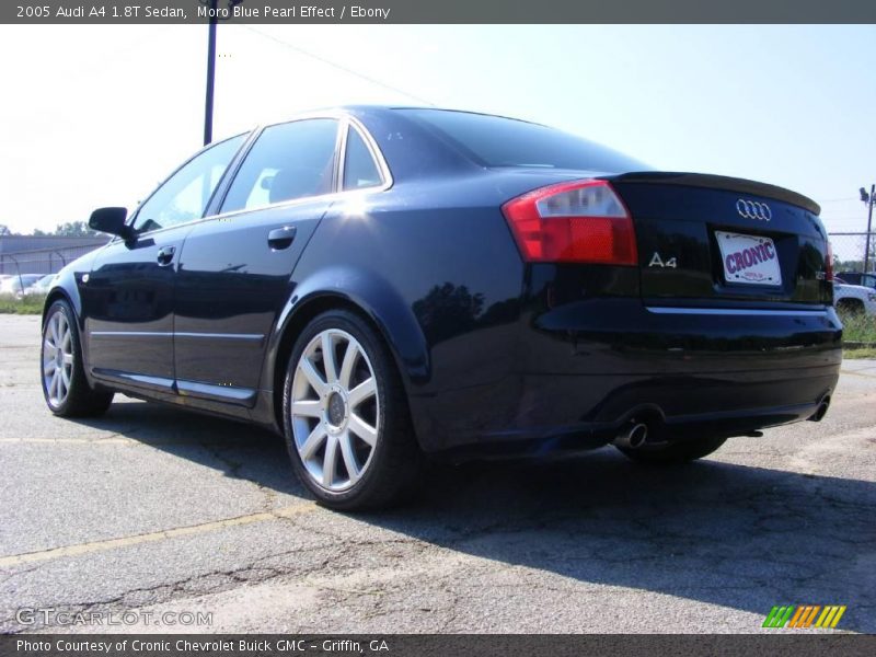 Moro Blue Pearl Effect / Ebony 2005 Audi A4 1.8T Sedan