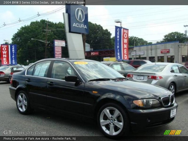 Jet Black / Natural Brown 2004 BMW 3 Series 330xi Sedan