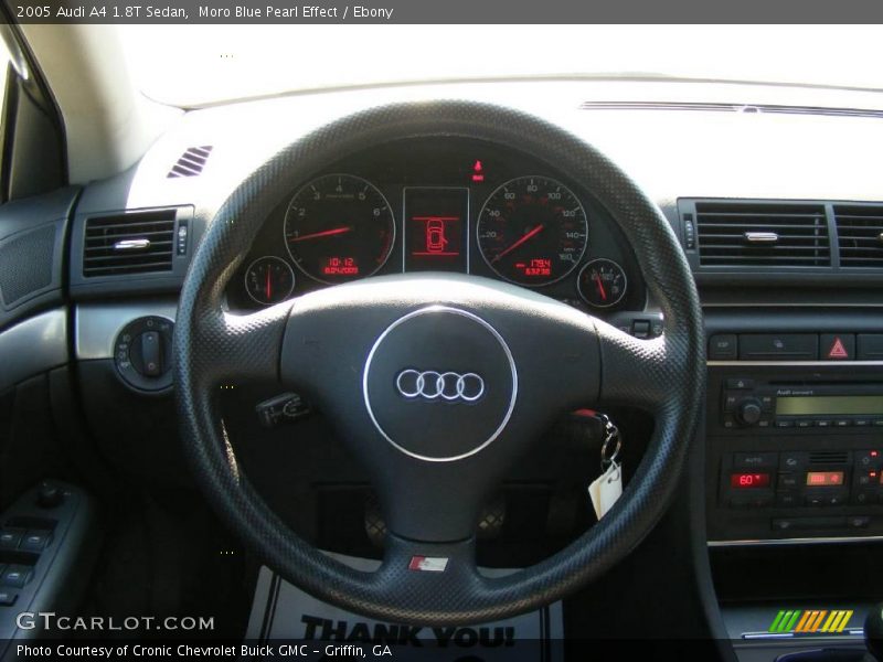 Moro Blue Pearl Effect / Ebony 2005 Audi A4 1.8T Sedan