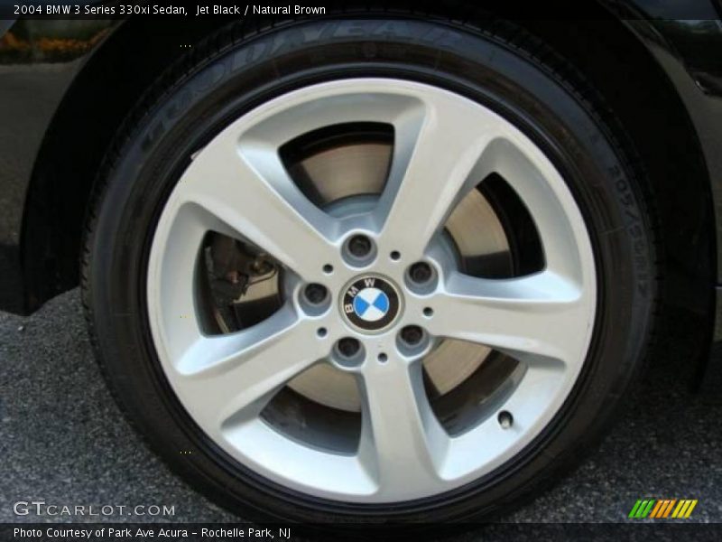 Jet Black / Natural Brown 2004 BMW 3 Series 330xi Sedan