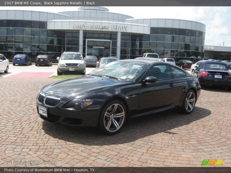 Black Sapphire Metallic / Black 2007 BMW M6 Coupe