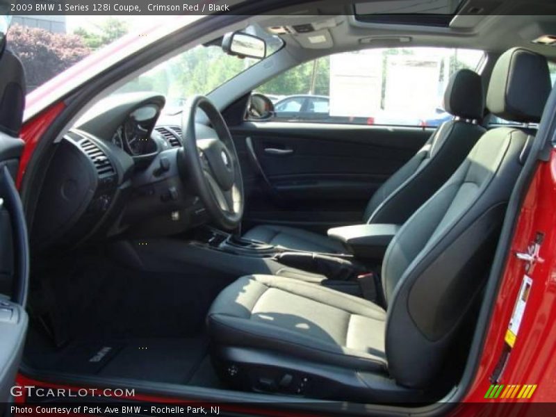 Crimson Red / Black 2009 BMW 1 Series 128i Coupe