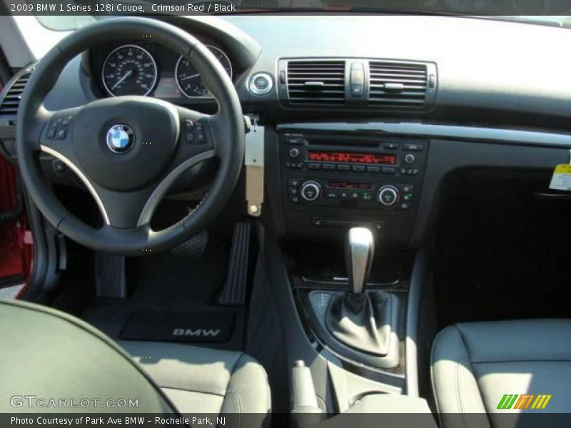 Crimson Red / Black 2009 BMW 1 Series 128i Coupe