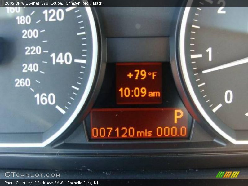 Crimson Red / Black 2009 BMW 1 Series 128i Coupe