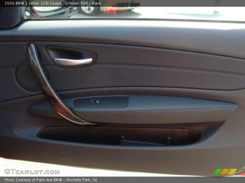 Crimson Red / Black 2009 BMW 1 Series 128i Coupe