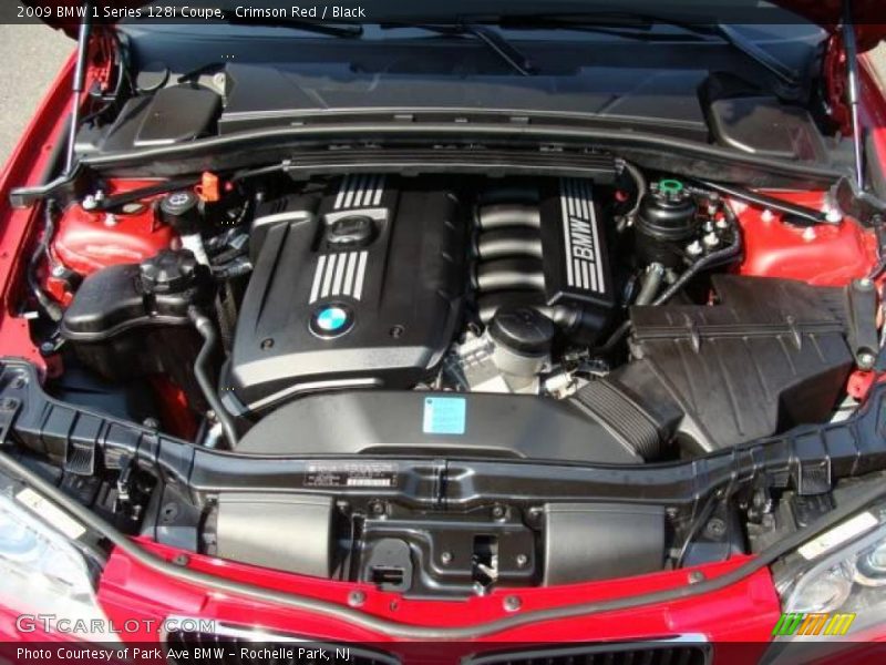 Crimson Red / Black 2009 BMW 1 Series 128i Coupe