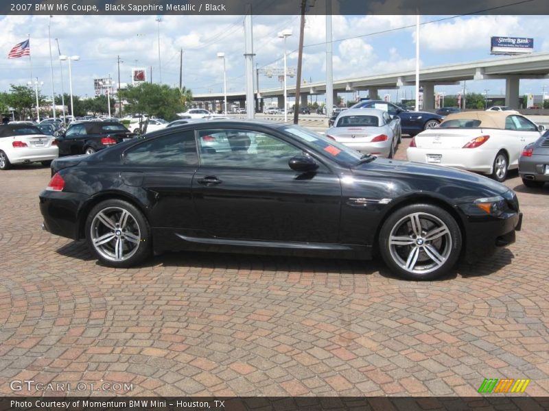 Black Sapphire Metallic / Black 2007 BMW M6 Coupe
