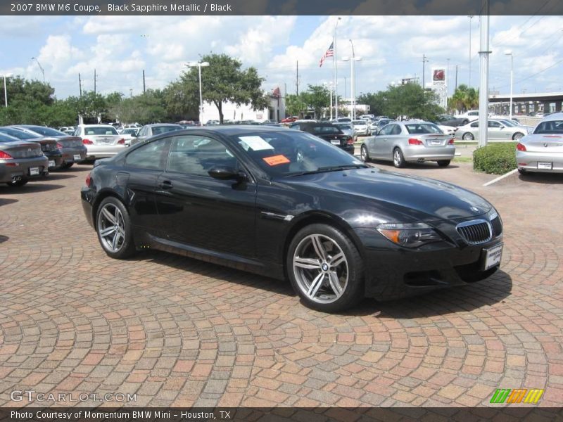 Black Sapphire Metallic / Black 2007 BMW M6 Coupe